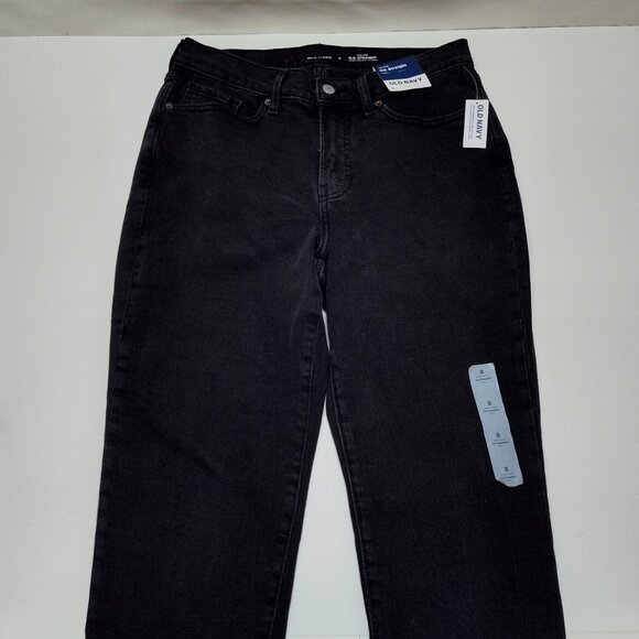 Old Navy High-Rise O.G. Straight Cut-Off Ankle Jean Secret-Smooth Pockets Size 8 - Picture 3 of 10